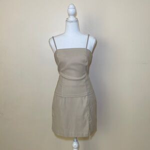 Vintage Beige Two Piece Set